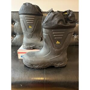 ACE Work Boots Bullfrog Elite CT Composite‎ Toe Black Rubber Safety Boots